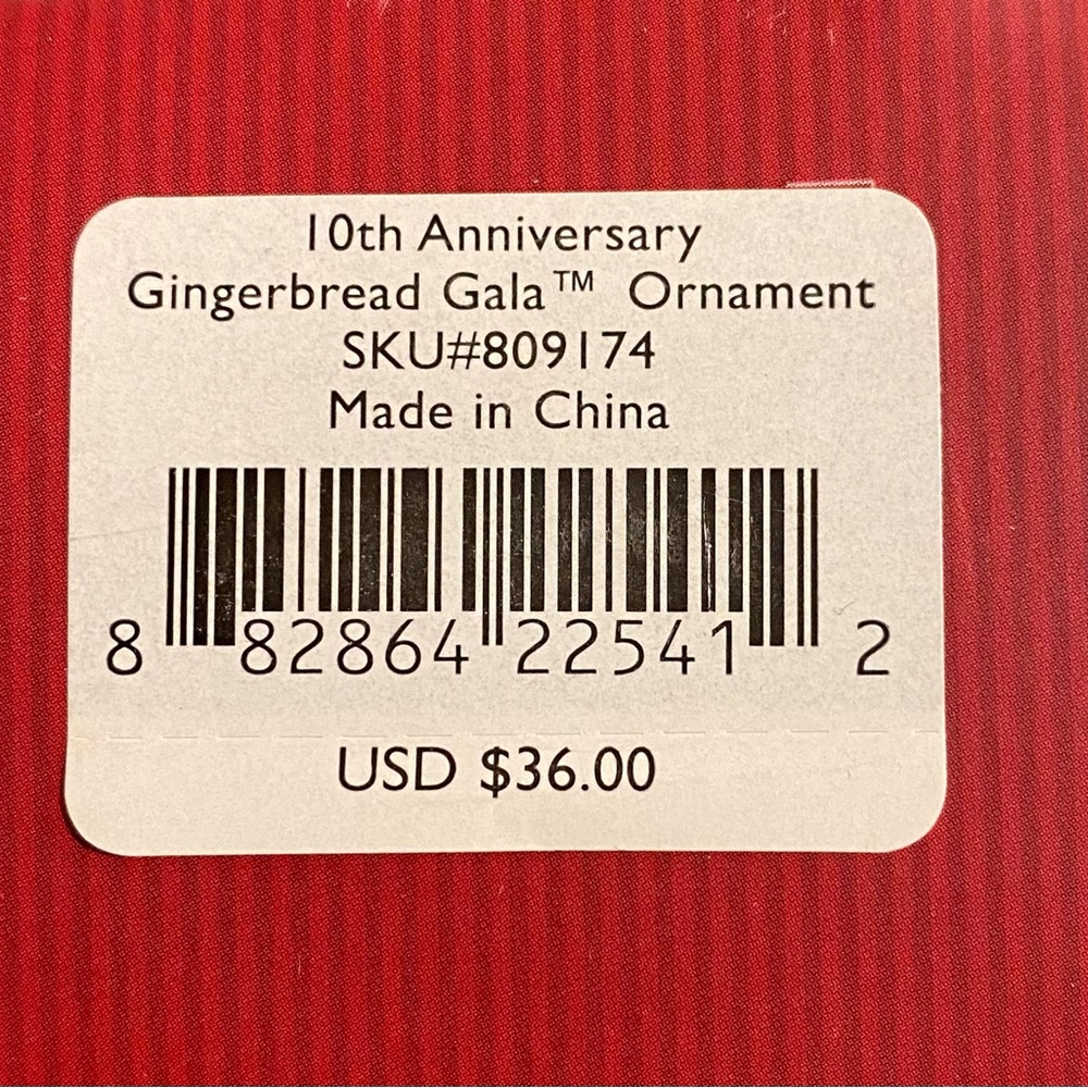 LENOX 10th Anniversary Gingerbread Gala  Ornament - Picture 2 of 4